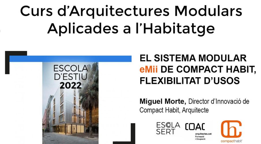 three-dimensional Compact Habit system as part of the “Course on Housing Modular Architectures"